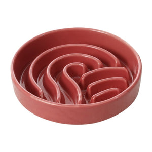 [Wave] Slow Feeder Dog Bowls - Pink / Beige / Orange by PEHOM