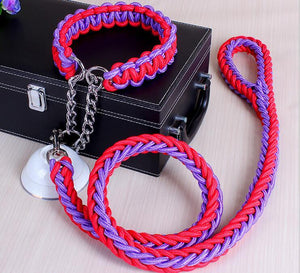 Stylish Adjustable Dog Leash And Collar Set by Dog Hugs Cat