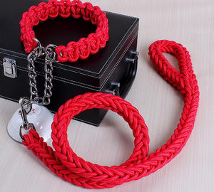 Stylish Adjustable Dog Leash And Collar Set by Dog Hugs Cat