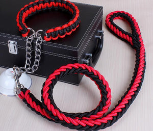 Stylish Adjustable Dog Leash And Collar Set by Dog Hugs Cat