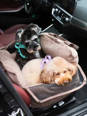 Puff Guard Dog Car Seat - Camel by PEHOM