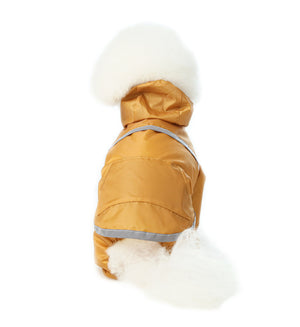 Ultralight Full covered hooded waterproof dog jacket - Yellow by PEHOM