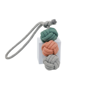 Ice Cream Rope Balls Tug Toy by Knotty Pawz