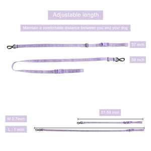 PADDED  ACTIVE  PET LEASH  - MINT PURPLE by PEHOM