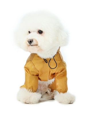 Ultralight Full covered hooded waterproof dog jacket - Yellow by PEHOM