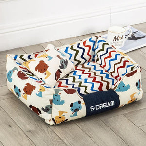 Cozy Haven: The Ultimate Removable And Washable Dog Cat Bed by Dog Hugs Cat