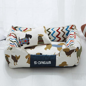 Cozy Haven: The Ultimate Removable And Washable Dog Cat Bed by Dog Hugs Cat